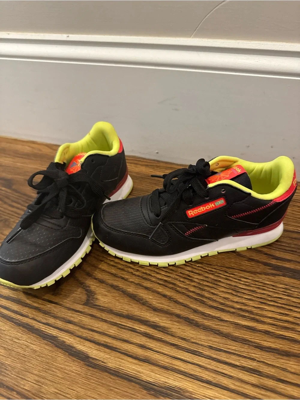 Two Pairs Girls Reebok and Fila Sneakers Shoes Size 2
